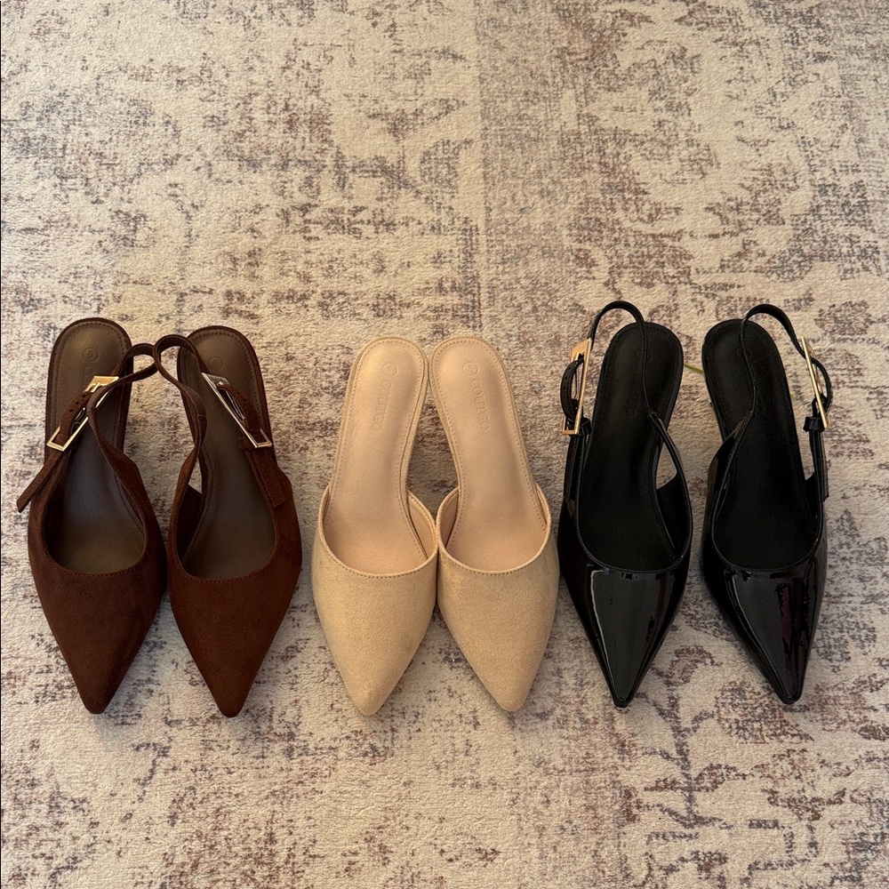 Women’s Pointed kitten heel bundle